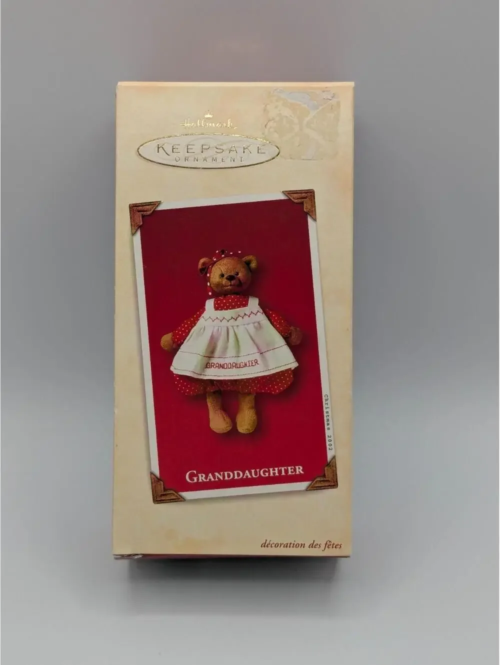 Hallmark Keepsake Granddaughter 2002 Vintage Christmas Ornament